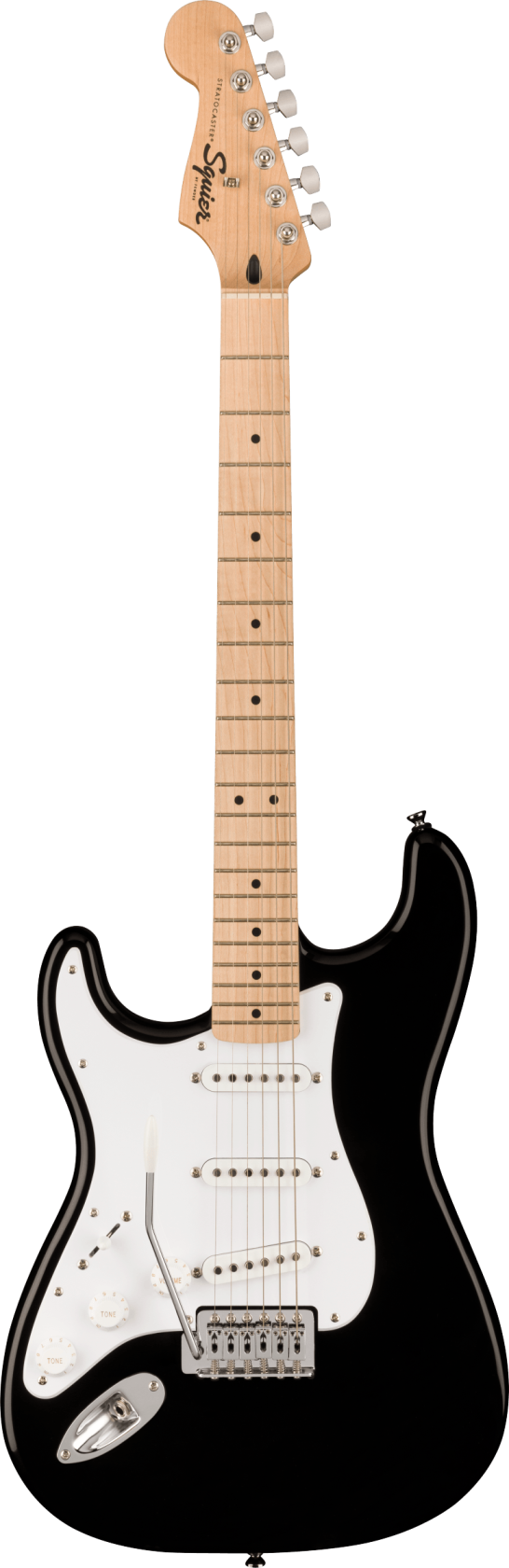 Squier Sonic Stratocaster, Linkshandig, Black MN