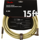 Fender Instrumentkabel Deluxe Tweed, Jack-Jack Haaks, 4.5m