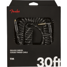 Fender Coil Cable Deluxe Tweed Black, Jack-Jack Haaks, 9m