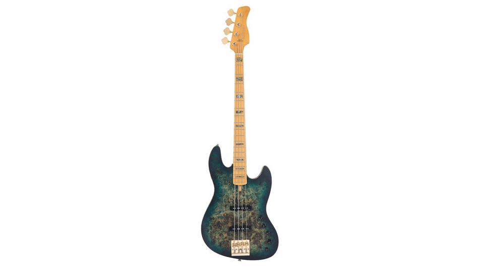 Sire Marcus Miller V10 Swamp Ash 4 Transparant Green Satin