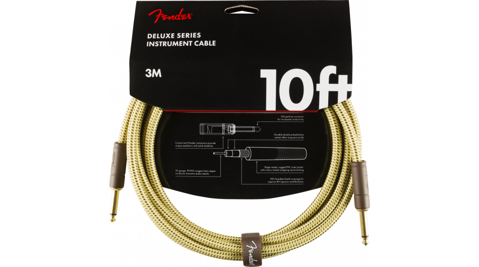 Fender Instrumentkabel Deluxe Tweed, Jack-Jack, 3m