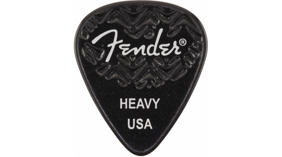 Fender Wavelength Picks 351 Heavy Black, 6-pack