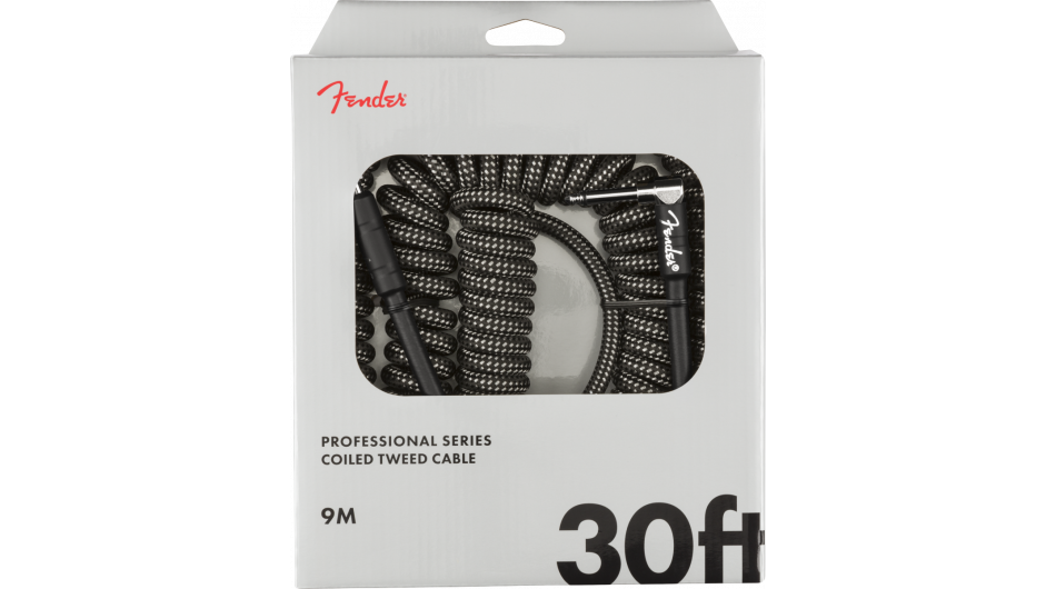 Fender Coil Cable Tweed Grijs, Jack - Jack Haaks, 9m