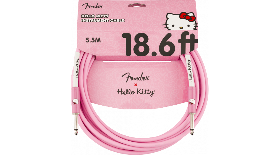 Fender Kabel Hello Kitty Pink, Jack-Jack, 5.5m