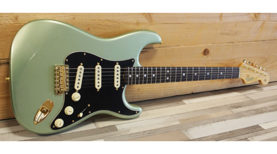 Fender Custom Shop LTD 1965 Dual-Mag Stratocaster Journeyman Relic, Aged Sage Green Metallic