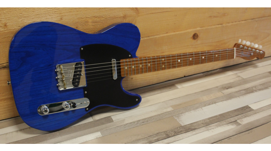 Fender Custom Shop 2024 American Custom Telecaster NOS, Sapphire Blue Transparent