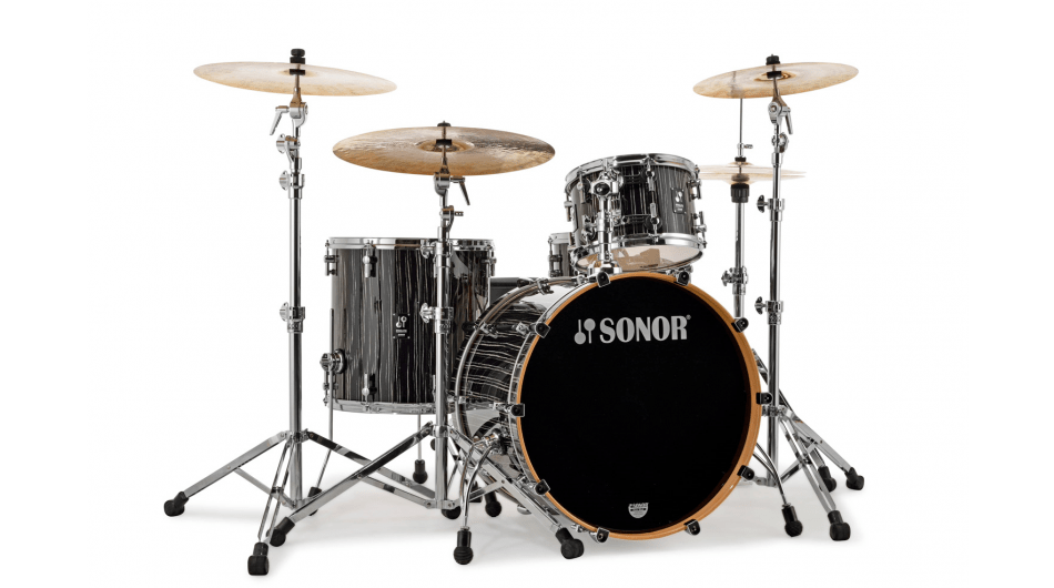 Sonor ProLite 322 Set NM, Ebony White Stripes