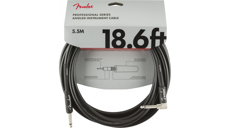 Fender Instrumentkabel Professional Series, Jack-Jack Haaks, 5.5m