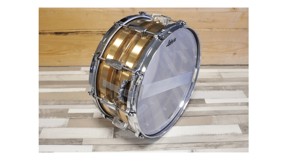 Ludwig LTD LB552RS 14x6.5 Raw Striped Bronze