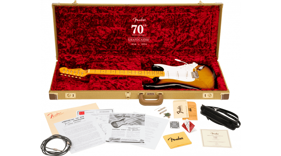 Fender 70th Anniversary American Vintage II 1954 Stratocaster, 2-Color Sunburst MN