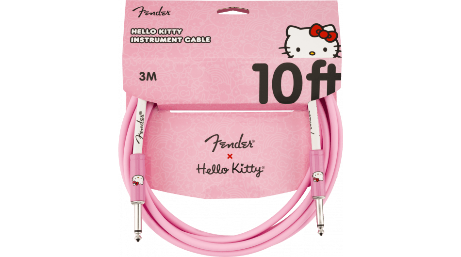 Fender Kabel Hello Kitty Pink, Jack-Jack, 3m