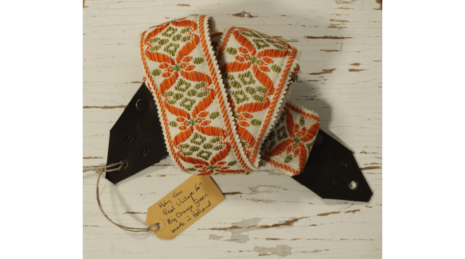 Holy Cow Straps 60's Vintage Big Orange Green