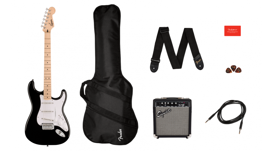 Squier Sonic Stratocaster Black Starterpack