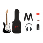 Squier Affinity Stratocaster Black & Mustang Micro Starterpack 