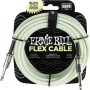 Ernie Ball 6437 Flex Cable 6 meter instrumentkabel Glow In The Dark 