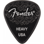 Fender Wavelength Picks 351 Heavy Black, 6-pack