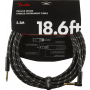 Fender Instrumentkabel Deluxe Black Tweed, Jack-Jack Haaks, 5.5m