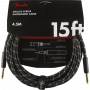 Fender Instrumentkabel Deluxe Black Tweed, Jack-Jack, 4.5m