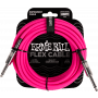 Ernie Ball 6418 Flex Cable 6 meter instrumentkabel roze