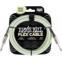 Ernie Ball 6436 Flex Cable 3 meter instrumentkabel Glow In The Dark 