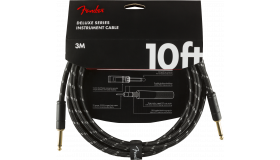 Fender Instrumentkabel Deluxe Black Tweed, Jack-Jack, 3m