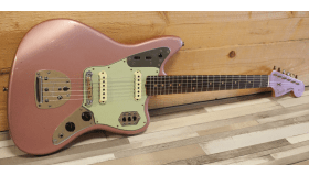 Fender Custom Shop 2024 Time Machine 1964 Jaguar Journeyman Relic, Faded Aged Burgundy Mist Metallic