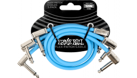 Ernie Ball EEB 6461 Flex patch cable 30 cm, Blauw 3-pack