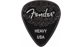 Fender Wavelength Picks 351 Heavy Black, 6-pack