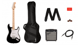 Squier Sonic Stratocaster Black Starterpack