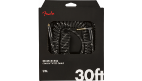 Fender Coil Cable Deluxe Tweed Black, Jack-Jack Haaks, 9m