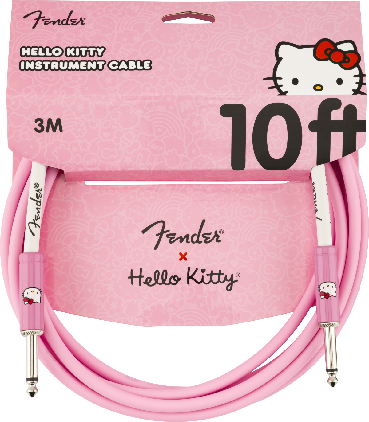 Fender Kabel Hello Kitty Pink, Jack-Jack, 3m